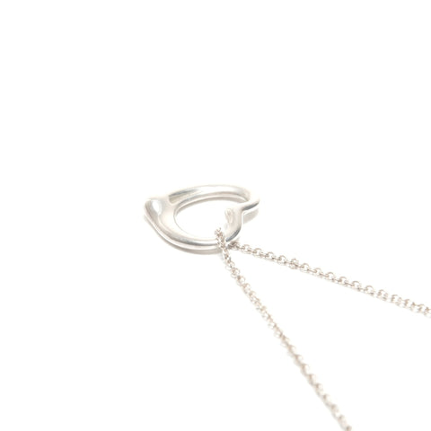 TIFFANY&Co. Open heart 925 Necklace Silver WS24580
