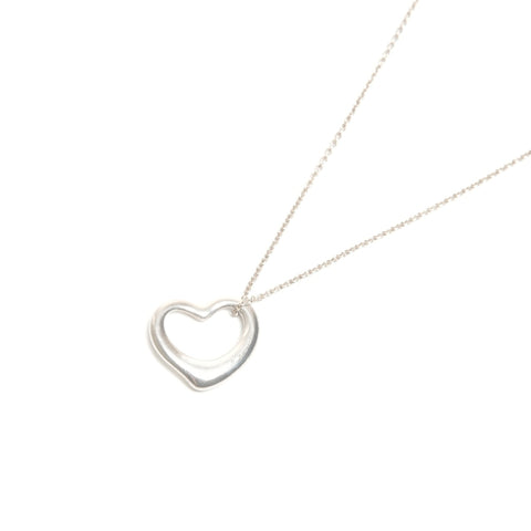 TIFFANY&Co. Open heart 925 Necklace Silver WS24580
