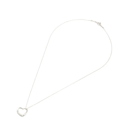 TIFFANY&Co. Open heart 925 Necklace Silver WS24581