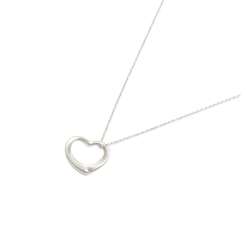 TIFFANY&Co. Open heart 925 Necklace Silver WS24581