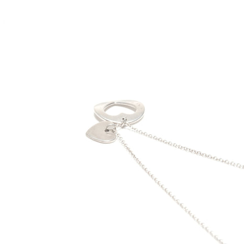 TIFFANY&Co. Stencil Heart 925 Necklace Silver WS24583