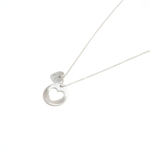 TIFFANY&Co. Stencil Heart 925 Necklace Silver WS24583