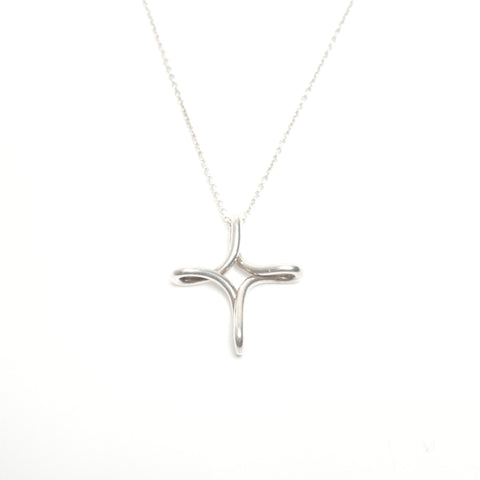 TIFFANY&Co. Infinity Cross 925 Necklace Silver WS24585