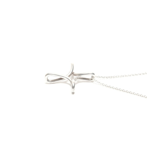 TIFFANY&Co. Infinity Cross 925 Necklace Silver WS24585