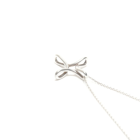 TIFFANY&Co. Infinity Cross 925 Necklace Silver WS24585
