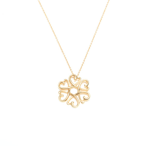 TIFFANY&Co. Loving Heart Medallion 750 Necklace gold WS24586
