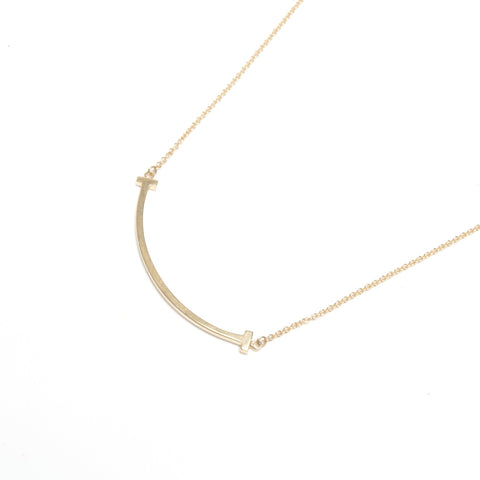 TIFFANY&Co. Au750 T Smile Necklace gold WS24587