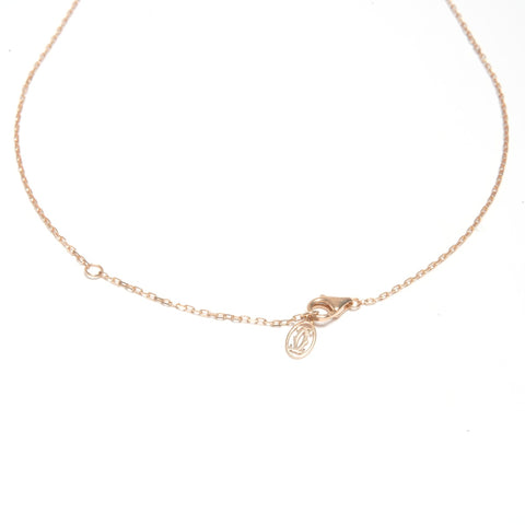 CARTIER Juste Diamond 750 PG Pink Gold Necklace gold WS24589