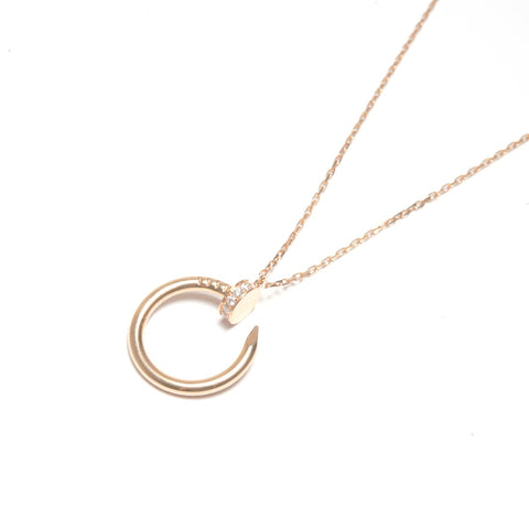 CARTIER Juste Diamond 750 PG Pink Gold Necklace gold WS24589