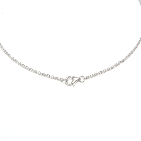 CARTIER Love Au750 White Gold Baby Love Necklace Silver WS24590