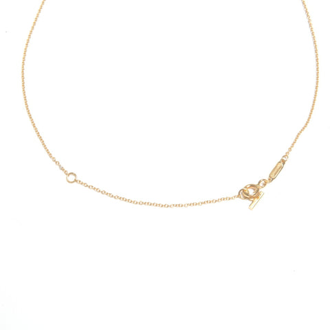 TIFFANY&Co. T Smile Au750 Diamond Necklace gold WS24591