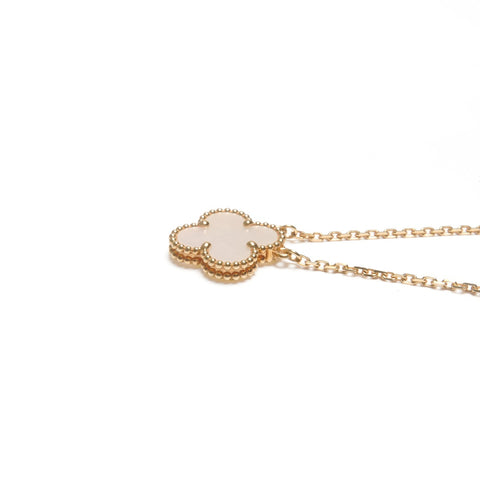 Van Cleef & Arpels Van Cleef & Arpels Alhambra Mother of Pearl Au750 White Necklace gold WS24596