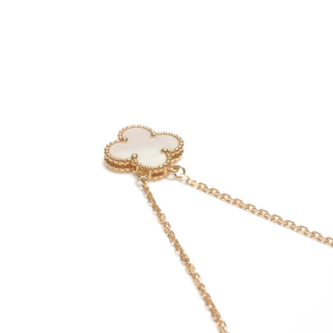 Van Cleef & Arpels Van Cleef & Arpels Alhambra Mother of Pearl Au750 White Necklace gold WS24596