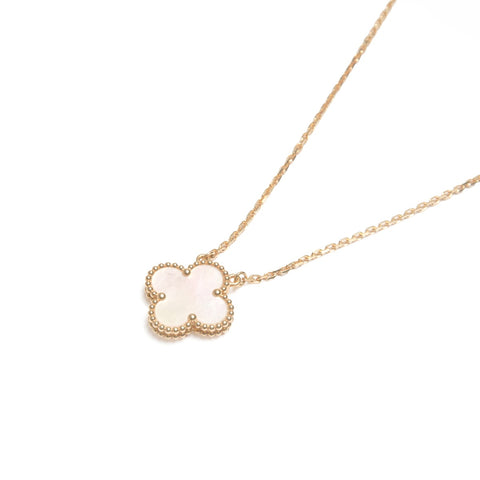 Van Cleef & Arpels Van Cleef & Arpels Alhambra Mother of Pearl Au750 White Necklace gold WS24596