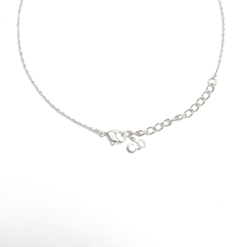 Christian Dior logo Necklace Silver WS24597