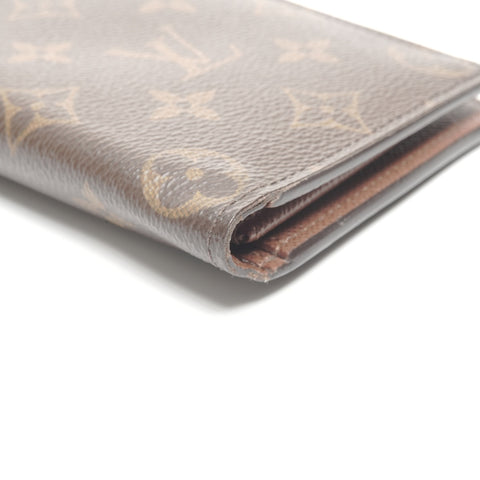 LOUIS VUITTON Monogram Portefeuille Brazza Purse Brown WS24599