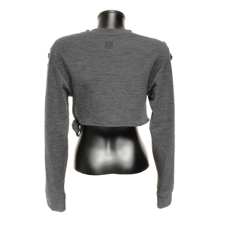 LOEWE S Anagram Cashmere Wool Tie sweat gray WS24605