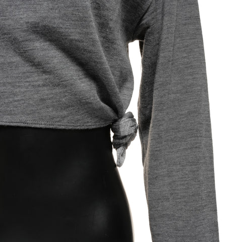 LOEWE S Anagram Cashmere Wool Tie sweat gray WS24605