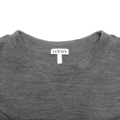 LOEWE S Anagram Cashmere Wool Tie sweat gray WS24605
