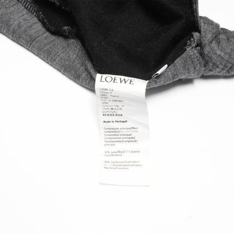 LOEWE S Anagram Cashmere Wool Tie sweat gray WS24605