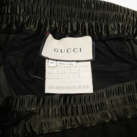 GUCCI 46 Acetate Sideline Logo Easy Track Pants Pants khaki WS24608