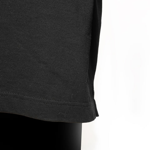 PRADA Nylon Piqué Polo Shirt L with Triangle Logo Re-Nylon Short sleeve shirt black WS24611