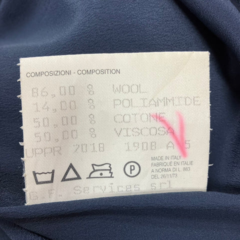 GUCCI 2019 Stainless Steel Retro Tweed Sleeveless Top with Tiger Buttons one piece Navy WS24612