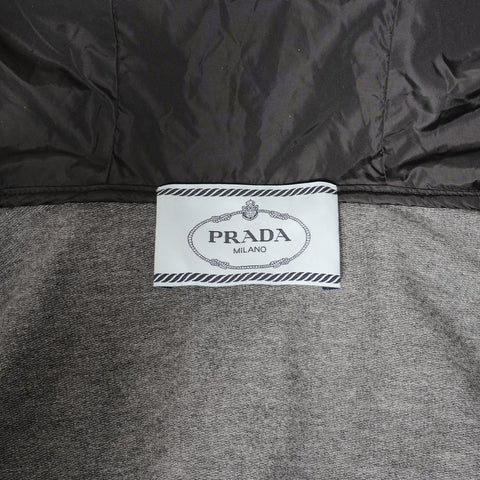 PRADA Cotton Logo Patch S Parker gray WS24613