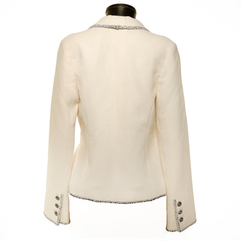 CHANEL 2005 Emblem 40 The Devil Wears Prada Jacket white WS24615