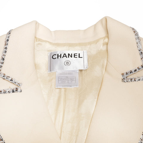 CHANEL 2005 Emblem 40 The Devil Wears Prada Jacket white WS24615