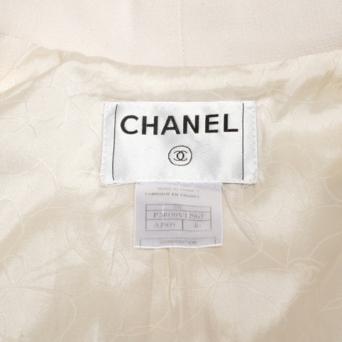 CHANEL 2005 Emblem 40 The Devil Wears Prada Jacket white WS24615