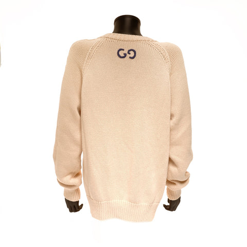 GUCCI 21AW XS Knit Cotton cardigan beige WS24618