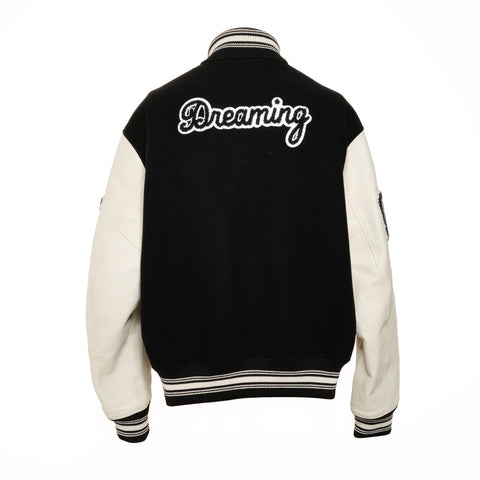 LOUIS VUITTON Stadium jacket wool cashmere bomber jacket Jacket black WS24620