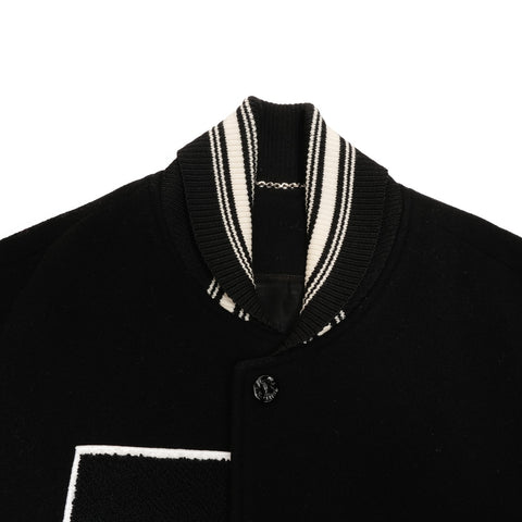 LOUIS VUITTON Stadium jacket wool cashmere bomber jacket Jacket black WS24620