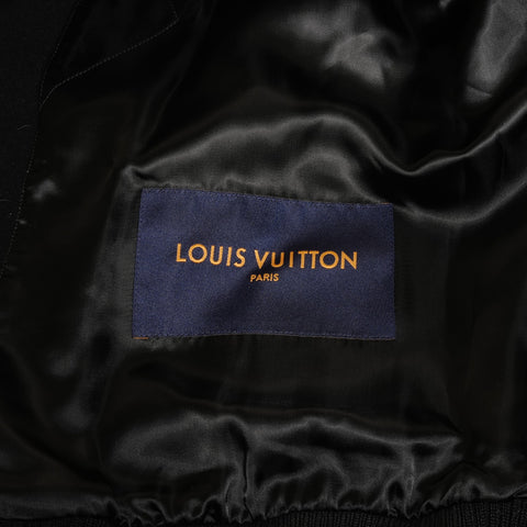 LOUIS VUITTON Stadium jacket wool cashmere bomber jacket Jacket black WS24620