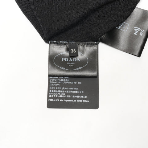 PRADA 36 Silk Logo 24 Years cardigan black WS24621