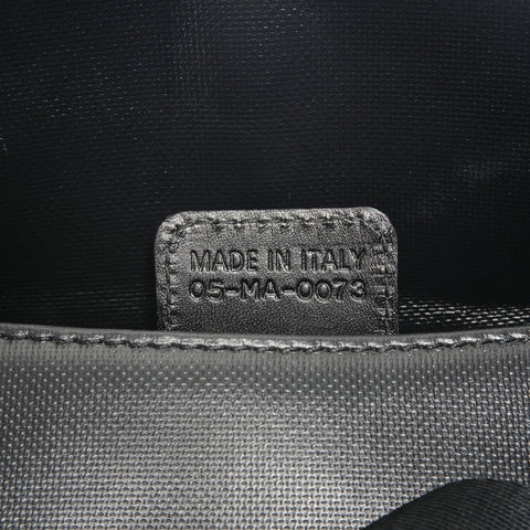 Christian Dior Leather crystal handle Handbag black WS24622