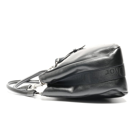 Christian Dior Leather crystal handle Handbag black WS24622