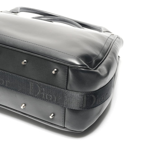 Christian Dior Leather crystal handle Handbag black WS24622