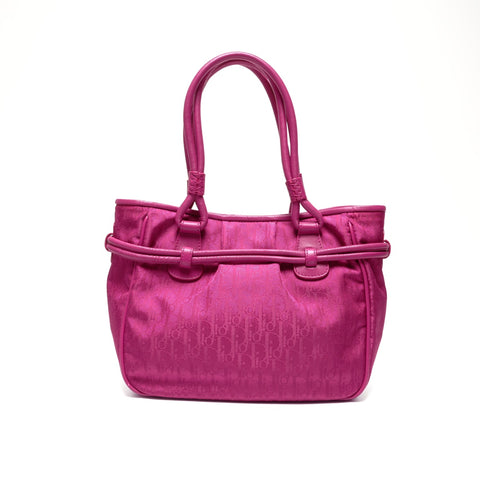 Christian Dior Lovely Canvas Trotter Handbag pink WS24623