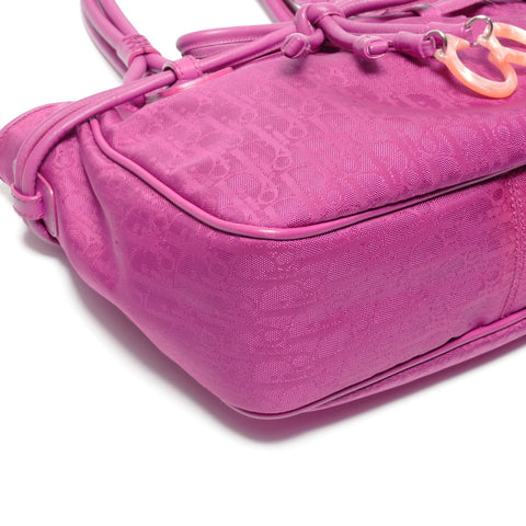 Christian Dior Lovely Canvas Trotter Handbag pink WS24623