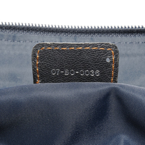 Christian Dior Canvas Trotter Handbag Navy WS24624