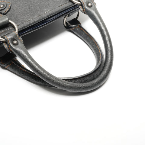 Christian Dior Canvas Trotter Handbag Navy WS24624