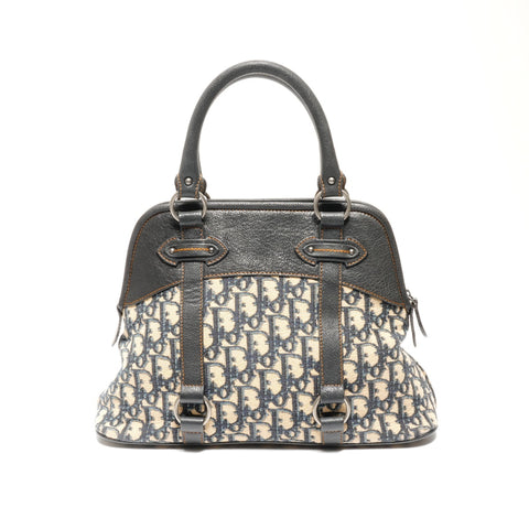 Christian Dior Canvas Trotter Handbag Navy WS24624