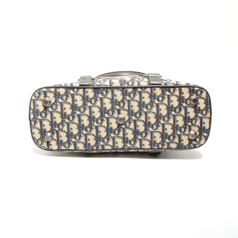 Christian Dior Canvas Trotter Handbag Navy WS24624