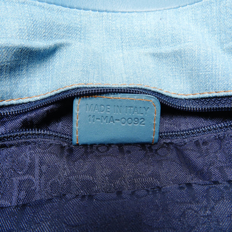 Christian Dior Denim Admid-It Corset Shoulder Bag blue WS24625
