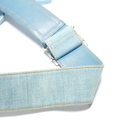 Christian Dior Denim Admid-It Korsett Umhängetasche blau WS24625