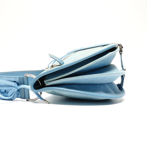 Christian Dior Denim Admid-It Corset Shoulder Bag blue WS24625