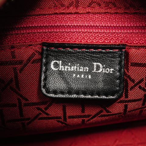 Christian Dior Lady Dior Medium Studded Leather Handbag black WS24627