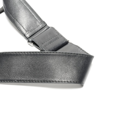 Christian Dior Admit It Corset Leather Hobo Shoulder Bag black WS24629